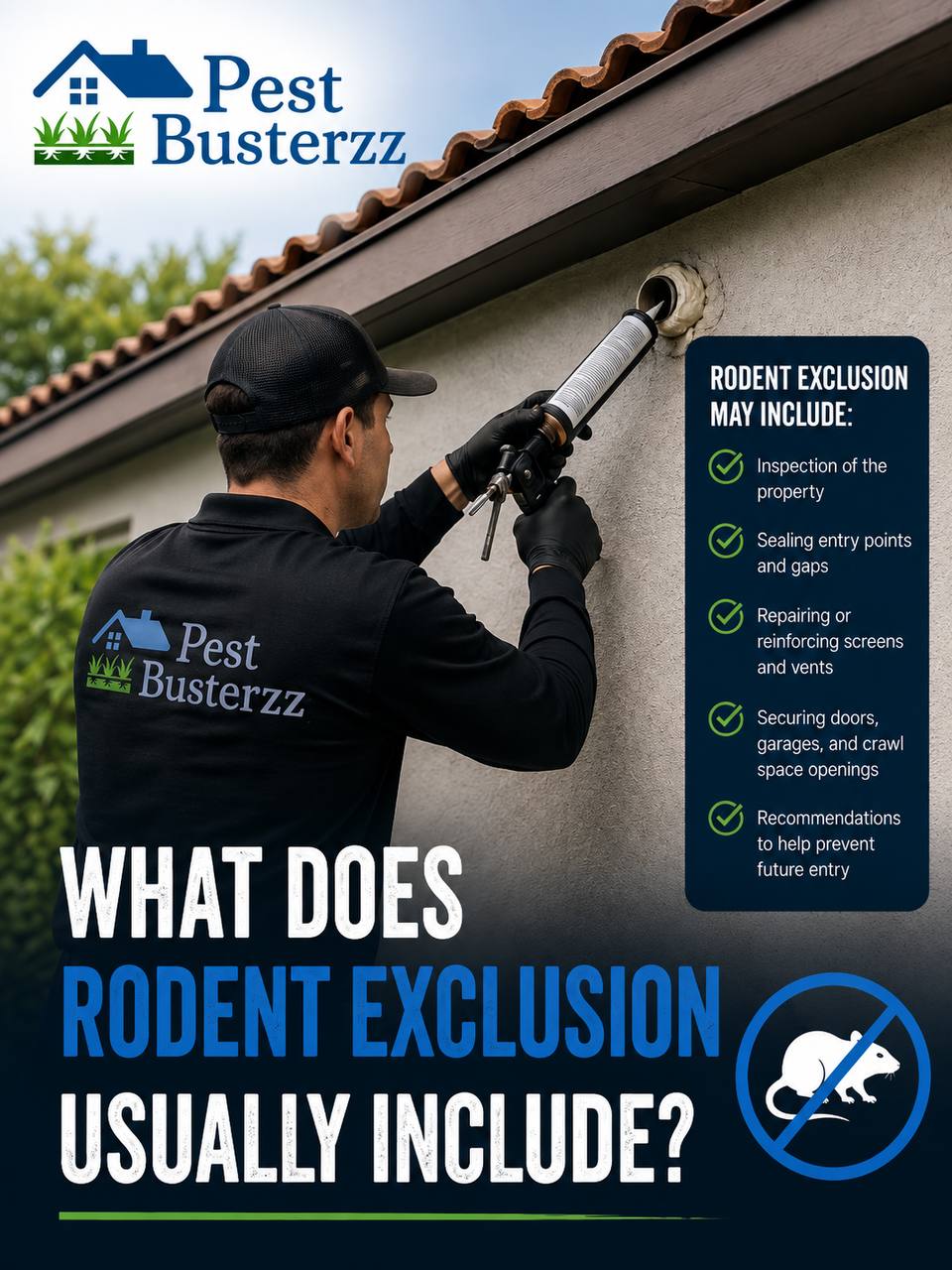Inspection of a possible rodent entry point at a South Florida property